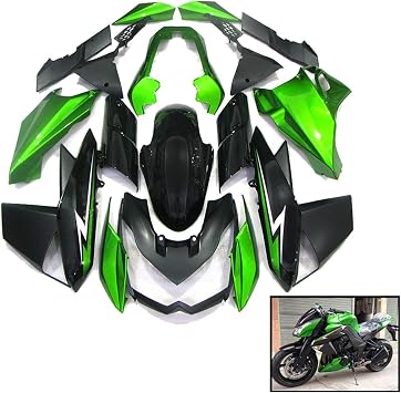 Motorcycle Fairing Kit ABS Injection Molding Compatible with Kawasaki Z1000 2010 2011 2012 2013Custom Pattern