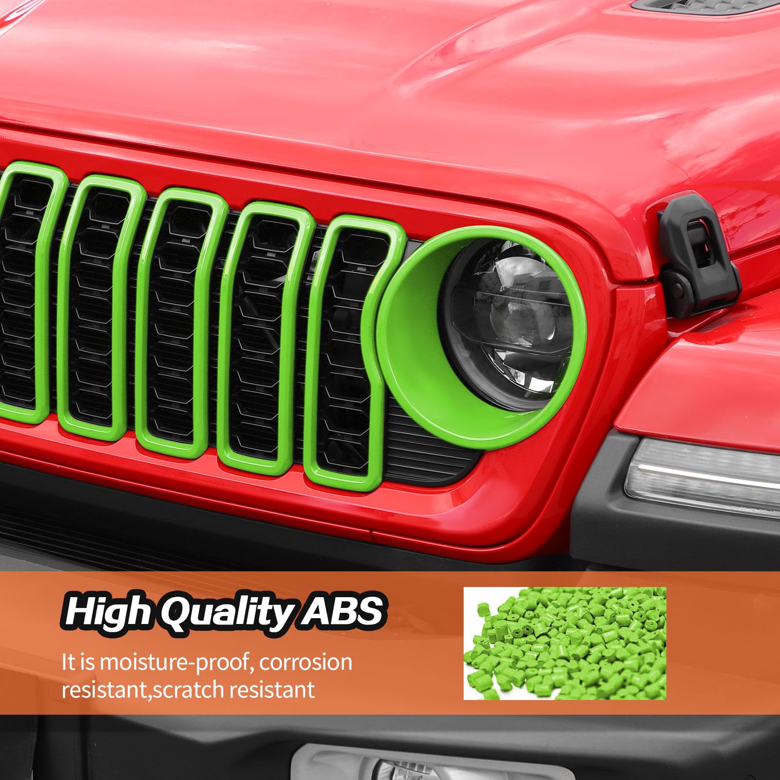 Amazon.co.jp: グリルインサート 2024+ Jeep Wrangler JL グリルカバー