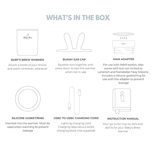 Miniatura 2 de Baby's Brew Calentador de botellas portátil Pro - Calentadores de leche para leche materna o fórmula, diseño a prueba de fugas, apto para viajes,
