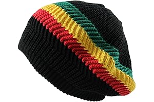 Embellish Your Style with our Classic Rasta Beanie: A Vibrant Symbol of Reggae Culture