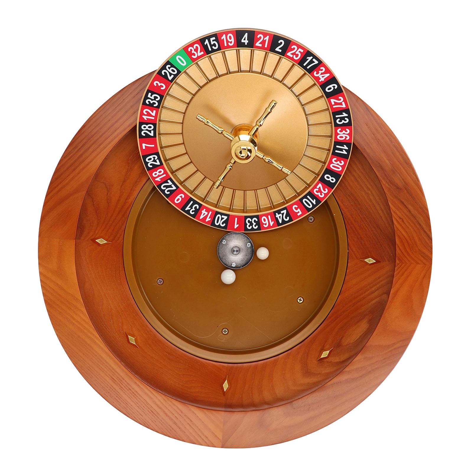 Set da Gioco con Ruota in Legno Lucido per Serate di Gioco in Famiglia Legno di Betulla da 18 Pollici con 1x0 Singolo
