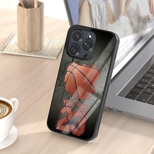 Miniatura 7 de Customize Basketball Phone Cases Name Number  iPhone 11 12 13 14 Pro Max Plus Mini X 7 8 SE Samsung Note 7 8 9 10 20 S21 S22 Ultra Plus Moto G