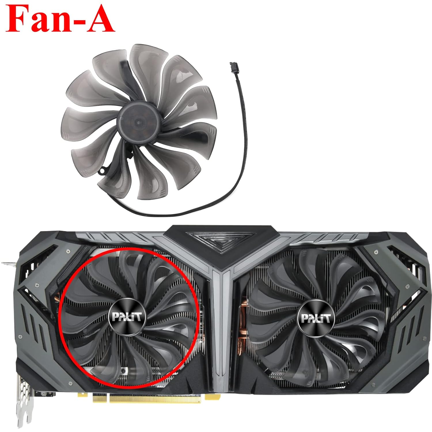 95mm RTX2070 RTX2080 Super Jetstream GPU Fan for Palit RTX 2060 2070 2080 Super GameRock Graphics Card Cooling Fan