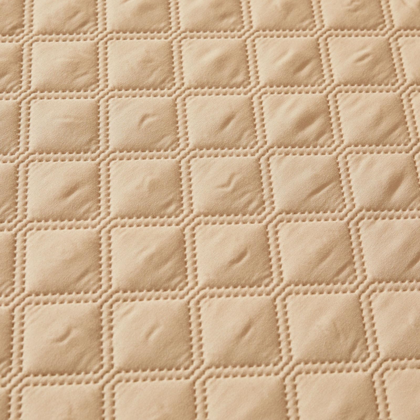 Protège-Matelas Imperméable avec Fermeture éclair 140x190/200 Personnalisable Housse de Protection Matelas Déménagement Lavable Couvre Matelas Housse Integrale Matelas Matelassé (200x210+15cm,Camel)