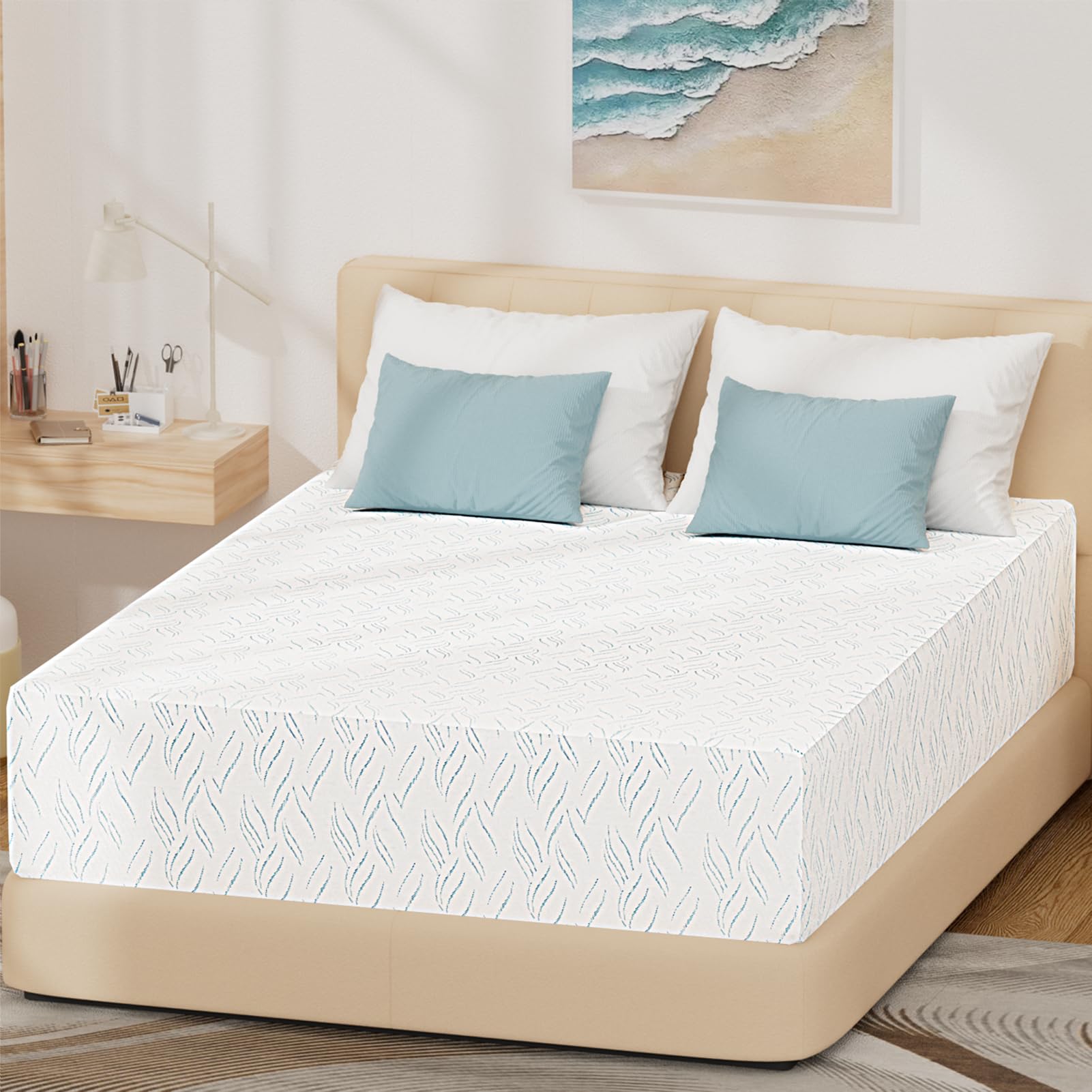 Full Memory Foam Mattress, 12 Inch Memory Foam Mattress in a Box, Fiberglass Free, Medium Feel, Breathable Cooling Layers, Certified Safe Materials
