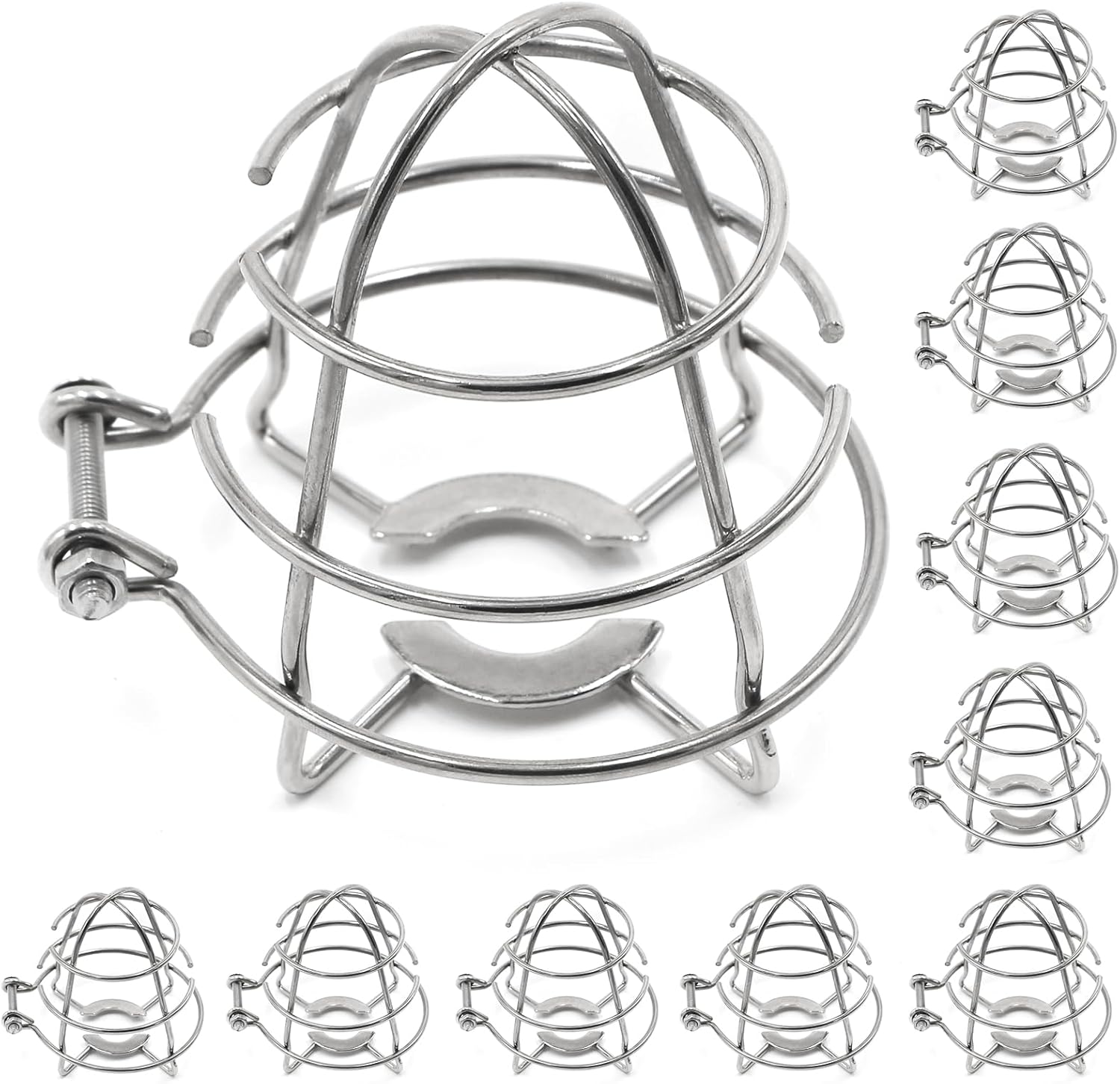 10 Pack 1/2" Fire Sprinkler Head Guard Cage Protector Cover Fire Extinguishing System Sprinkler Protective Bracket