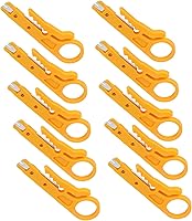 Vista 9 de Mini pelacables, 10 unidades de pelacables de red, para cables de líneas de datos CAT‑5, CAT‑5e y CAT‑6 con un diámetro de 0.197-0.244 in
