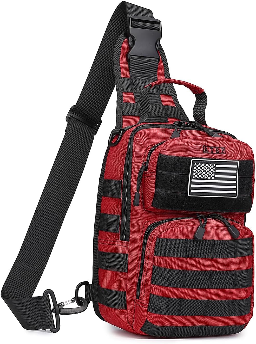 ATBP Tactical Sling Backpack With Holster Military Crossbody Bag for Men Single Shoulder Back Pack 10L - Image 2