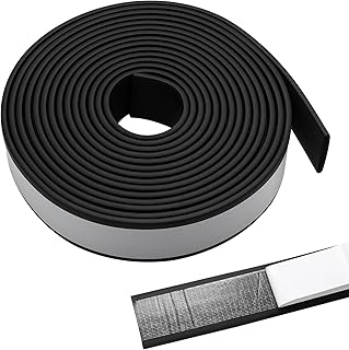 23FT Camper Shell Seal Truck Rubber， 23 feet x 2 "x 0.2"， EPDM Stripping, Truck Cap Seal， for Truck Roof Cover, Maximum Weight Capacity 200 pounds
