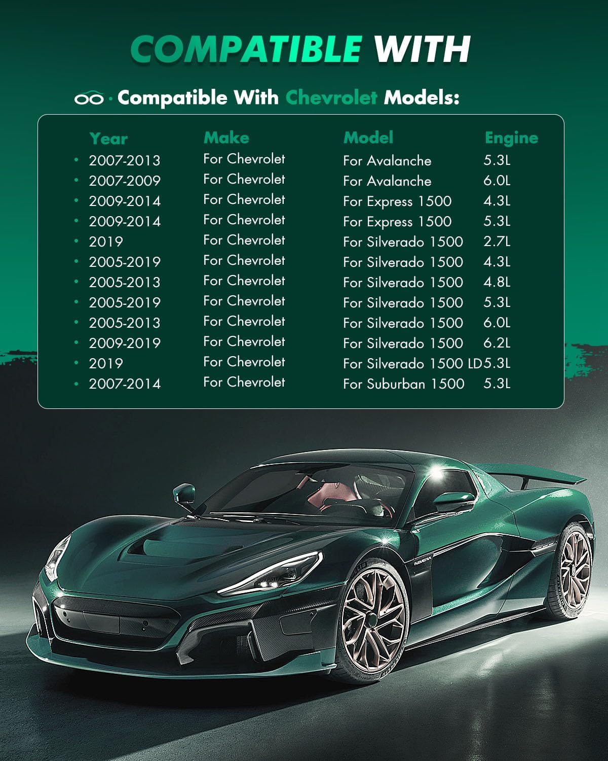 SCITOO Brakes Rotors 2pcs Front Drilled Slotted Discs Brakes Kit fit for Cadillac Escalade ESV XTS,for Chevy Avalanche Express Silverado Suburban 1500 Tahoe,for GMC Savana Sierra Yukon XL 1500