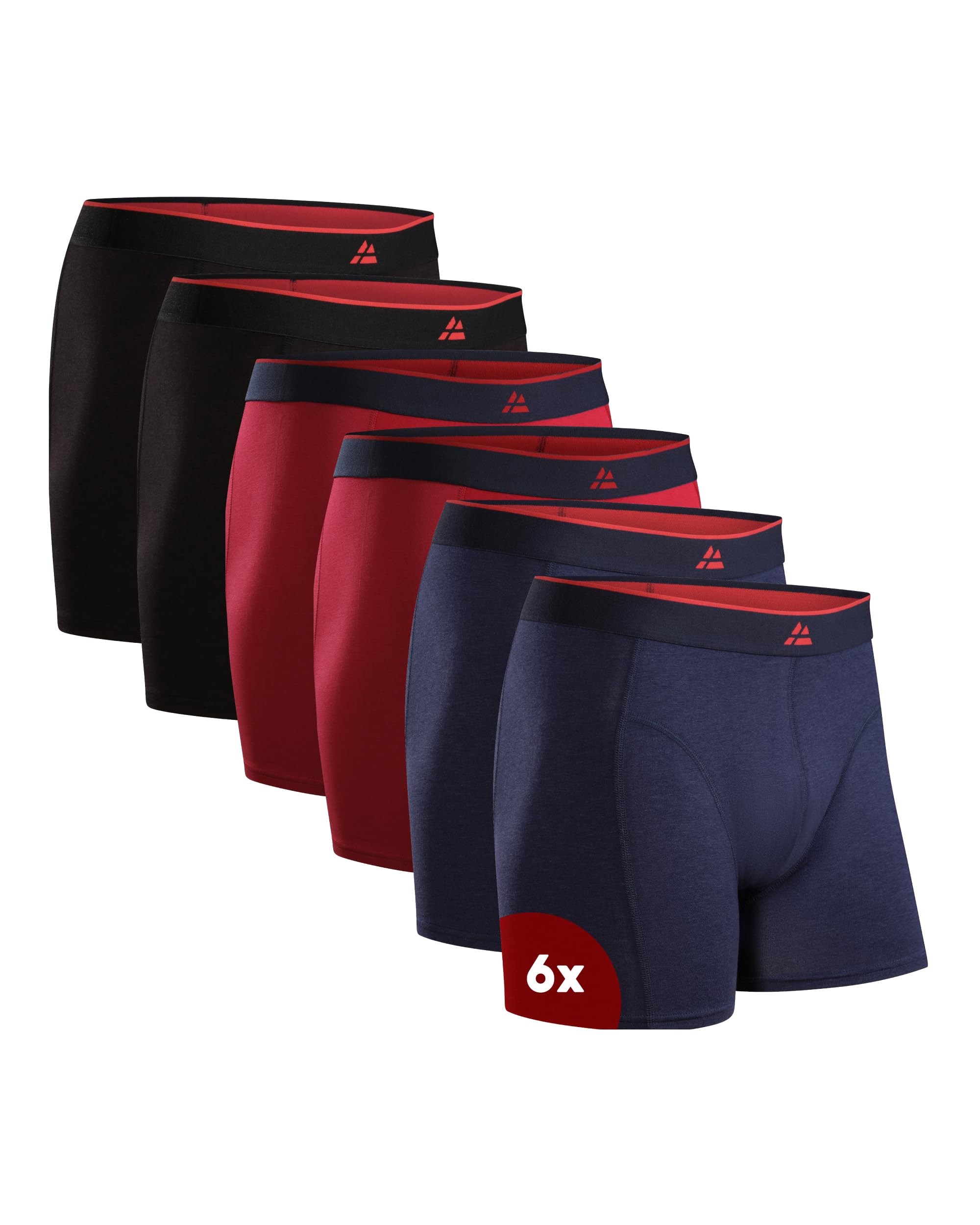 DANISH ENDURANCE Boxer Uomo in bambù Ultra Morbido, Mutande Boxer Bamboo Comodi, Traspiranti, con o Senza Apertura Frontale, 6 o 10 Paia