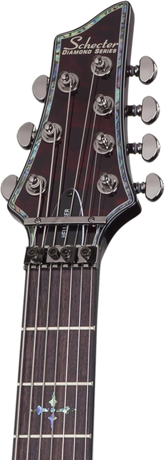 Schecter Hellraiser C-7 with Floyd Rose and Sustainiac - Black Cherry