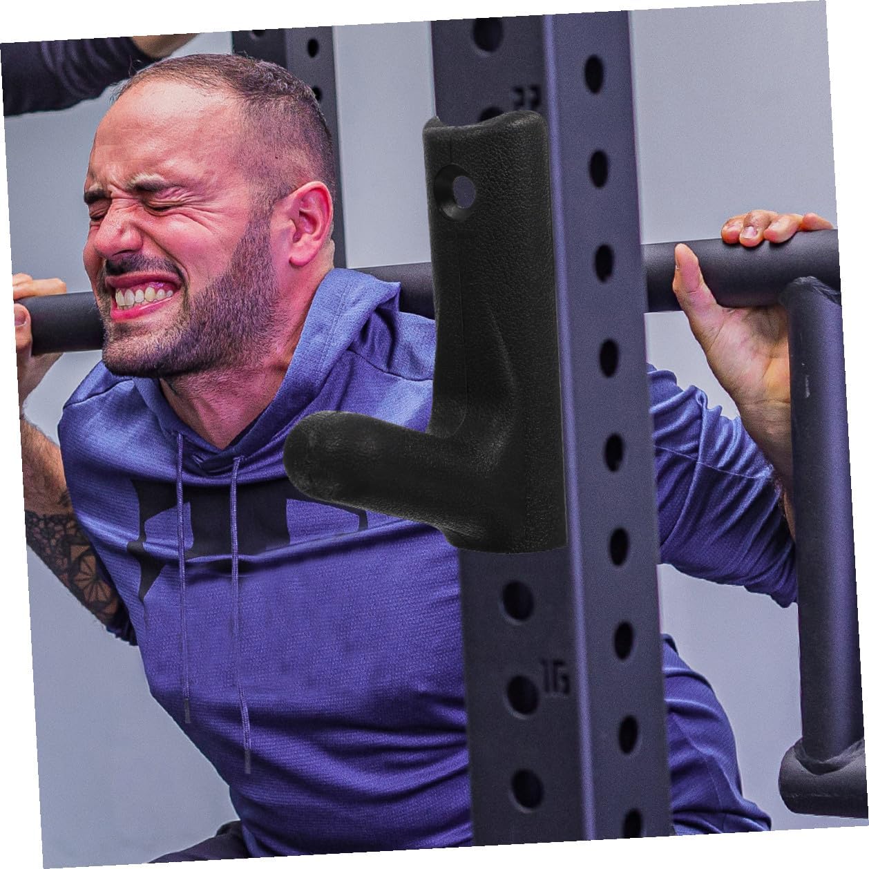 6pcs Wall Mounted Barbell Hanger and Dumbbell Storage Rack Heavy Duty Weight Plate Holder for Home Gym Organization and Strength Training Equipment