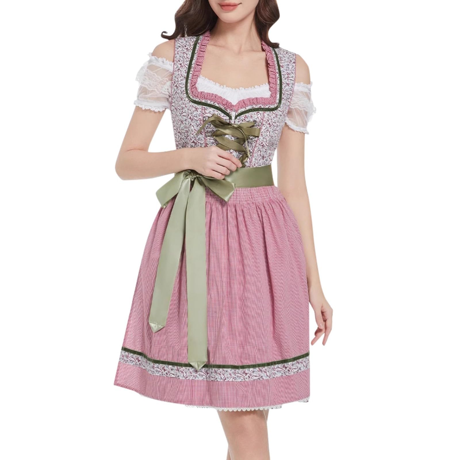 Dirndl Rock Damen Mittelalterlicher Larpgürtel Frauen: Bierfestbankett oder Outfit