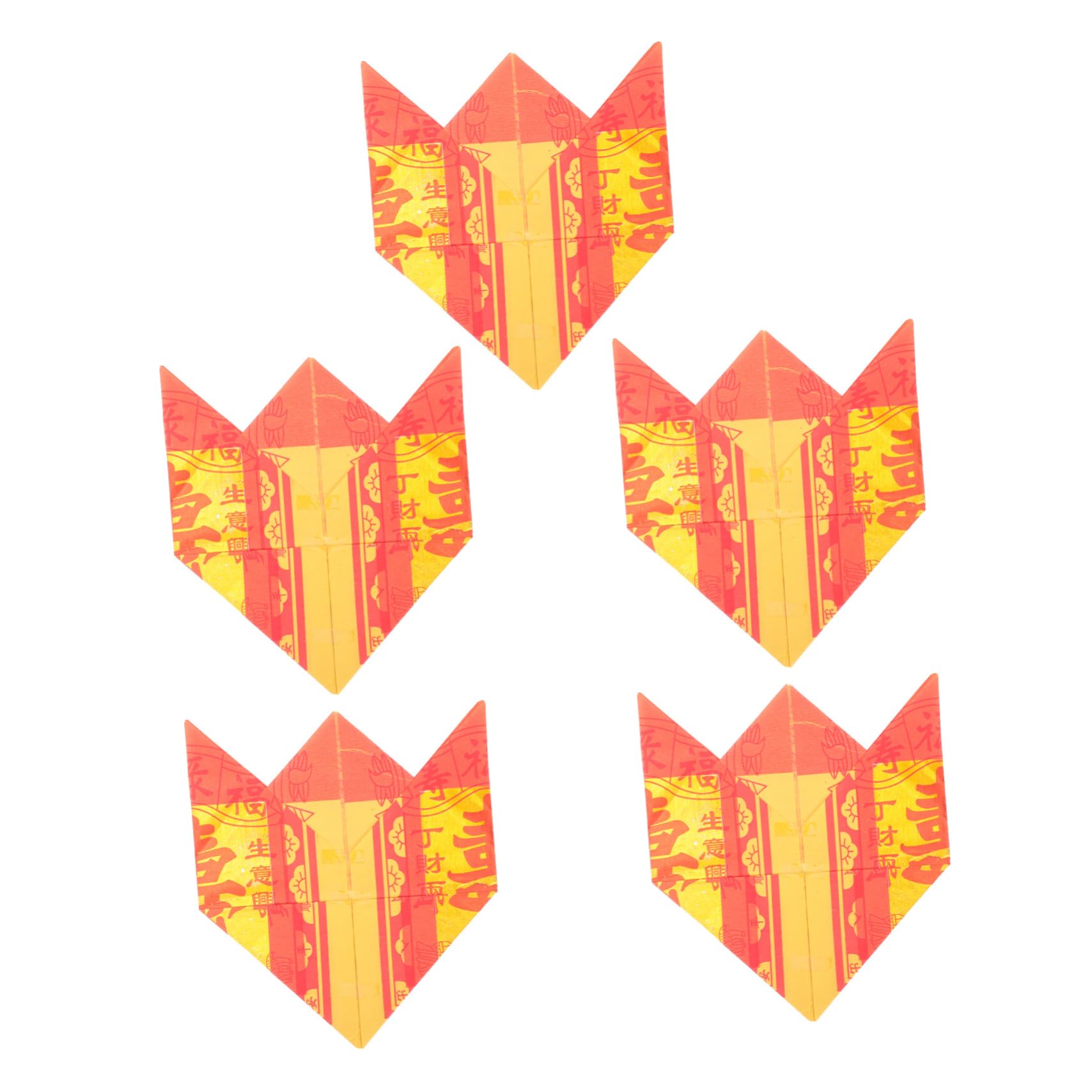 EXCEART5pcs Paper Lotus Cornucopia Ghost Bless Paper Sacrifice Paper Money Worshiping Ancestor Favors Bless Money Paper Paper Banknotes Money at Home