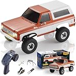 FMS 1/24 RC Crawler sous licence officielle Chevy K5 Blazer RC Voiture FCX24 RTR RC Camion de ramassage SUV 4WD 2,4 GHz Hobby RC Modèle 8km/h Mini Voiture RC Voiture de télécommande hors route (noir)