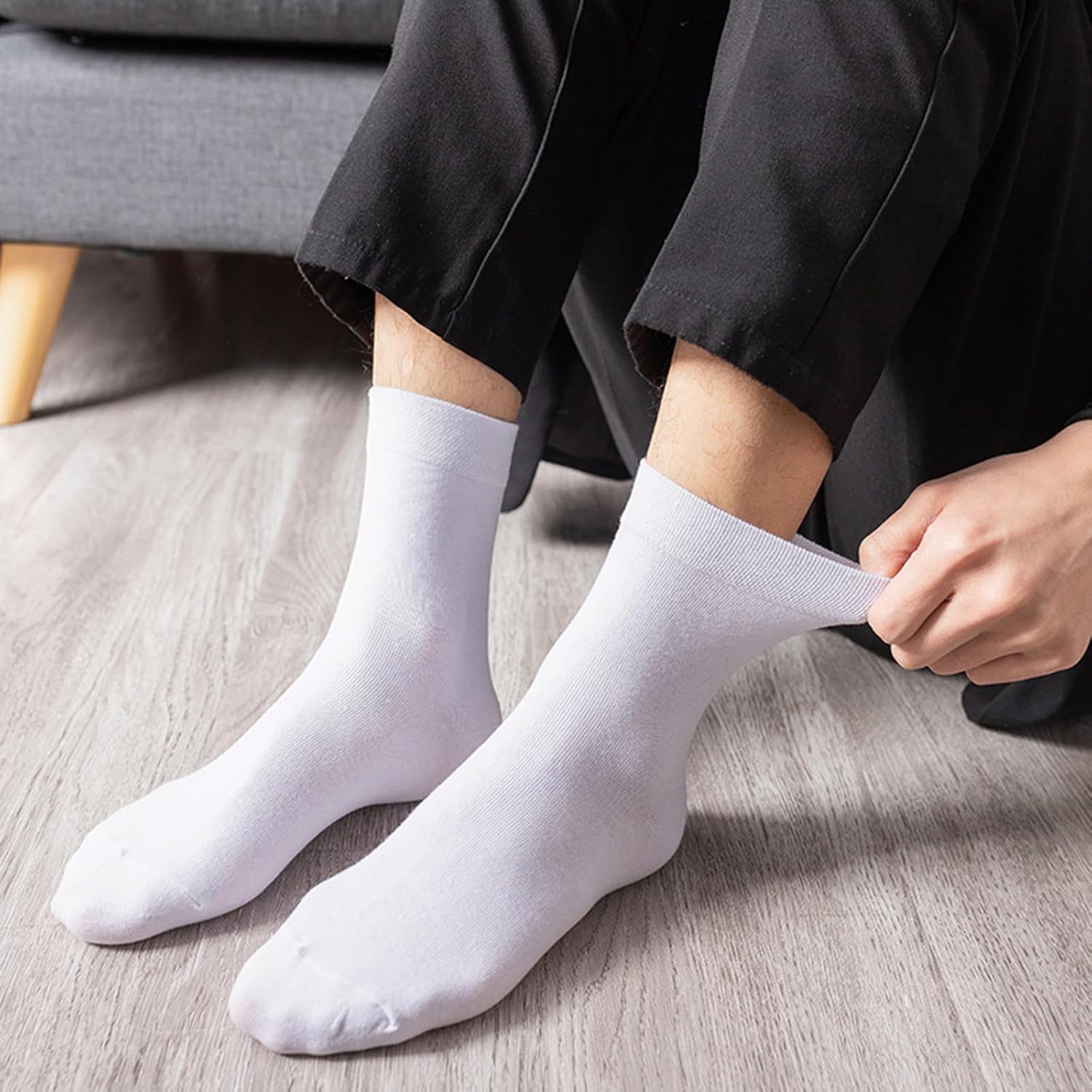 Tergy 50 Pairs Quarter Ankle Socks Crew Socks Athletic Socks for Men Women Breathable Cushion Socks for Running Hiking - Image 5