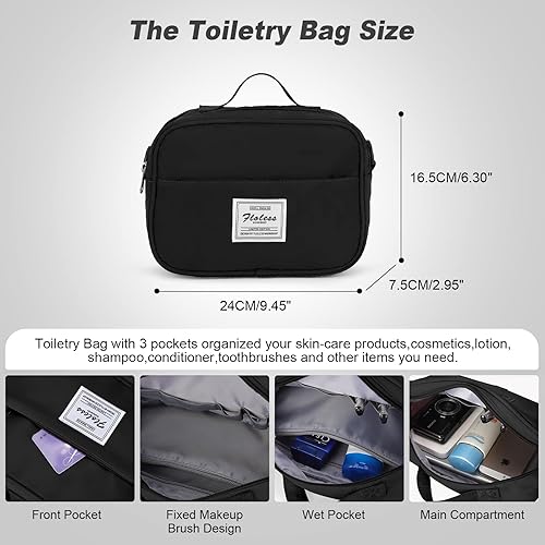 Miniatura 3 de Bolsas de viaje plegables para fin de semana, bolsa de viaje para pasar la noche, bolsas de viaje de gran capacidad, bolsa de transporte, a1-Negro
