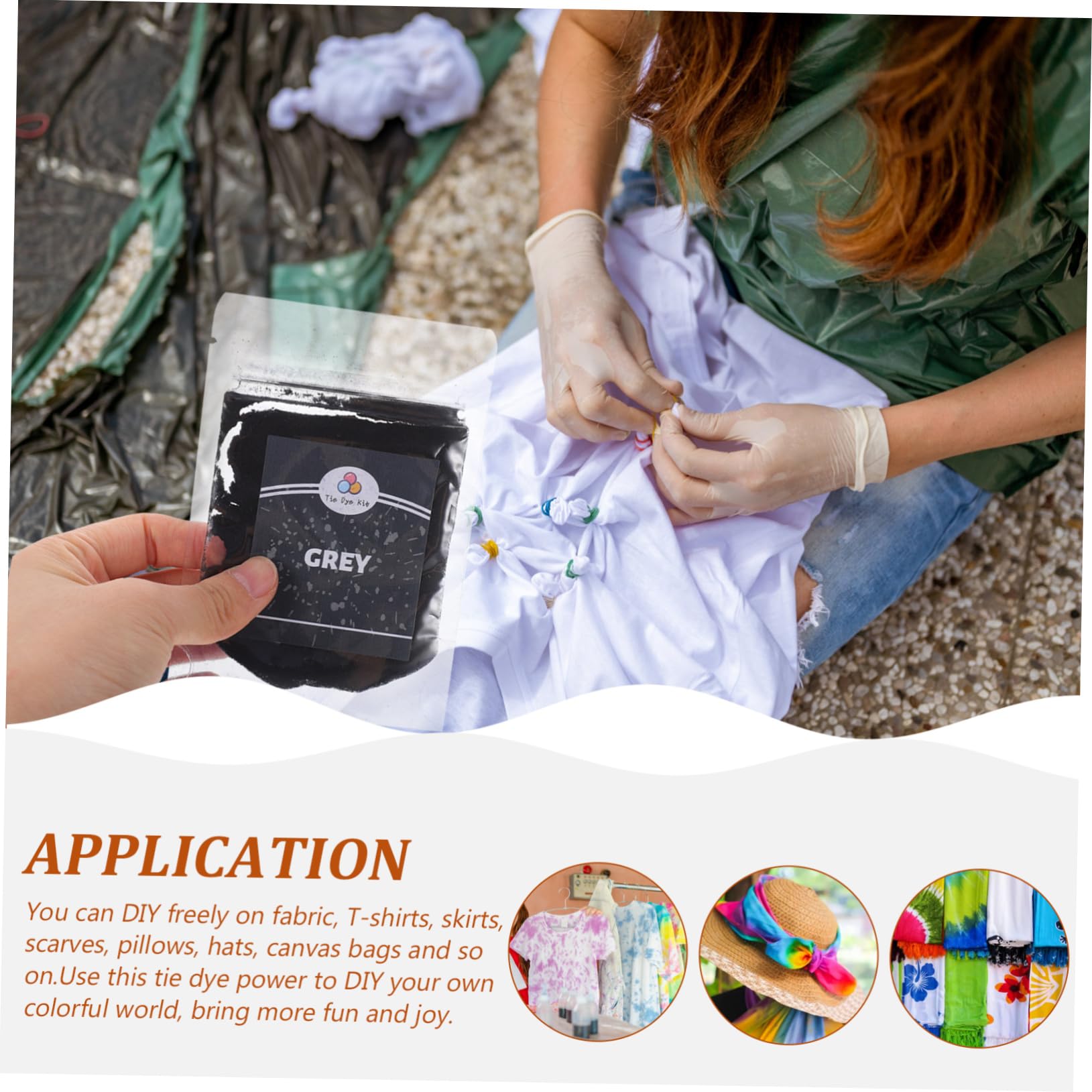 Kit di Polvere Colorante Sintetica per Tessuti 24 Colori per DIY Tie Dye su Abbigliamento e Borse in Tela per Lavori Artistici e Artigianali