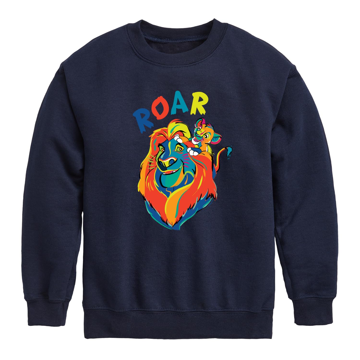 Disney The Lion King - Mufasa & Simba - Roar - Toddler & Youth Crewneck Fleece Sweatshirt