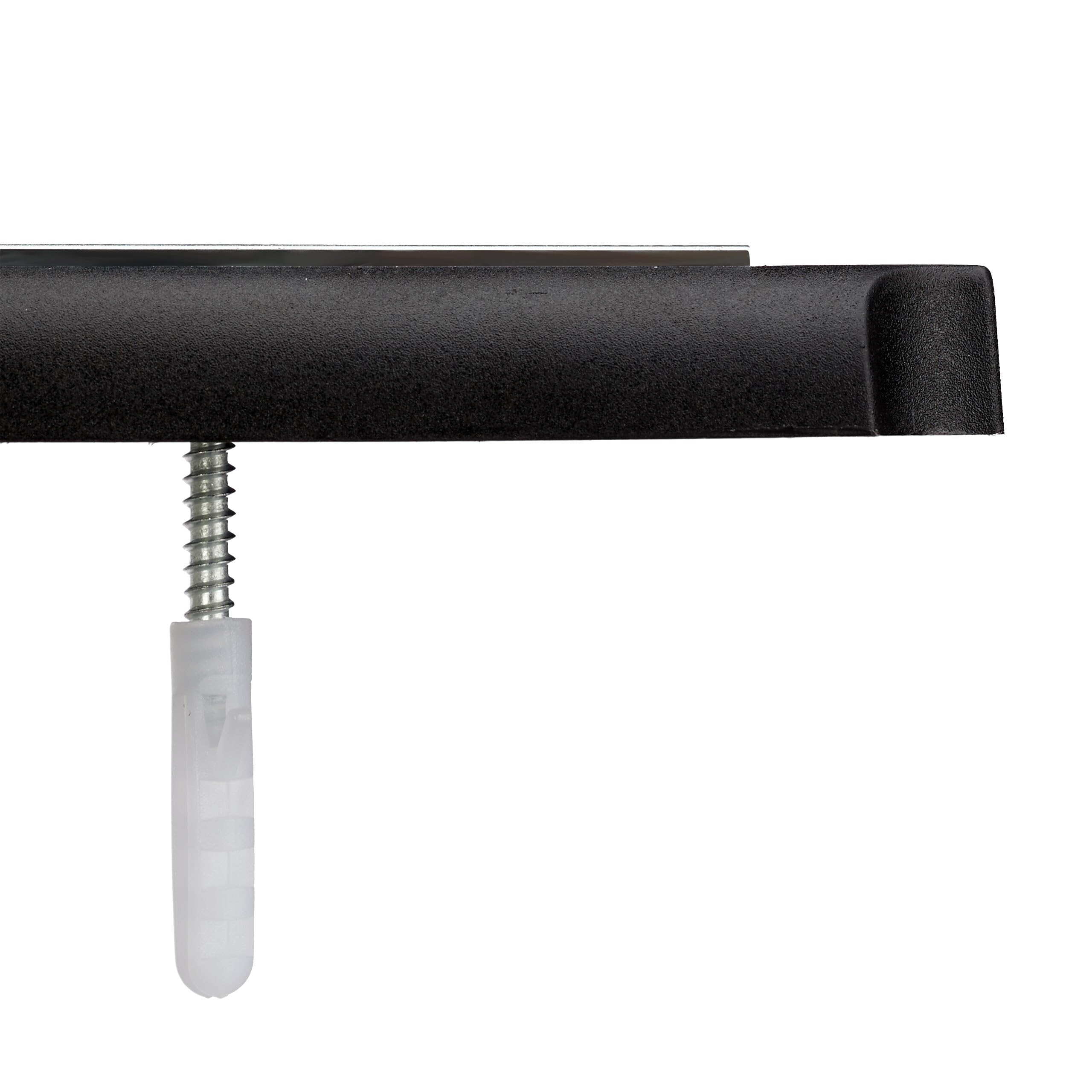 Relaxdays Listwa magnetyczna, zestaw 3 sztuk, długość 33 cm, tworzywo sztuczne, magnetyczny uchwyt na noże, nóż i narzędzia, kolor czarny