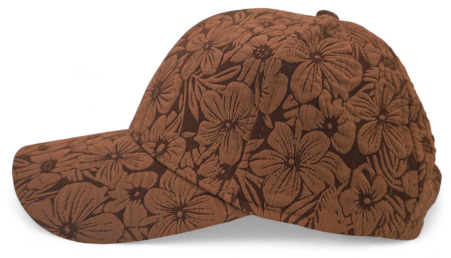 styleBREAKER Berretto da Baseball da Donna con Motivo Floreale Tono su Tono | Cappellino a 6 Pannelli Regolabile con Chiusura a Strappo | Cappello Sportivo a Fiori Street Style