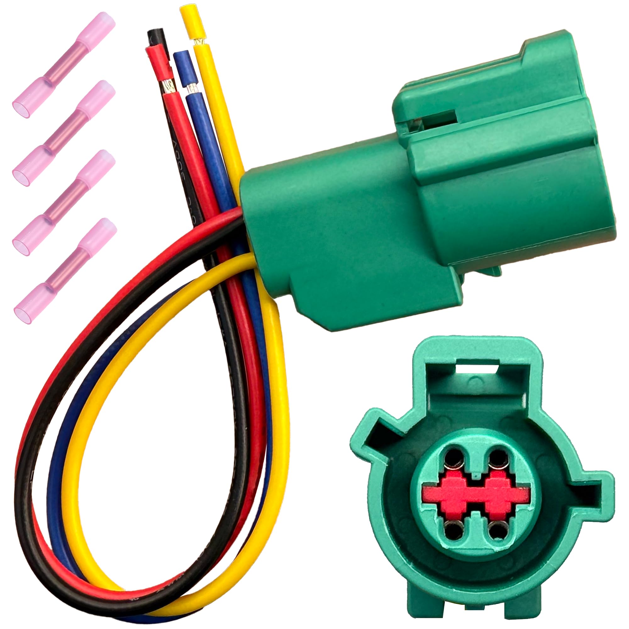 Photo 1 of SDYYDS Oxygen (O2) Sensor Connector Wiring Harness Compatible with Ford Fiesta 1.6L (2011-2019), Ranger 2.3L-4.0L (2006-2011), Mustang 3.7L-5.8L(2006-2014) Replaces 1U2J14B475ZA, S3024, 3U2Z14S411BKAA