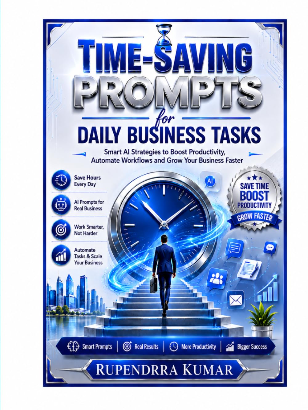 Time-Saving Prompts for Daily Business Tasks Smart AI Strategies to Boost Productivity, Automate Workflows, and Grow Your Business Faster