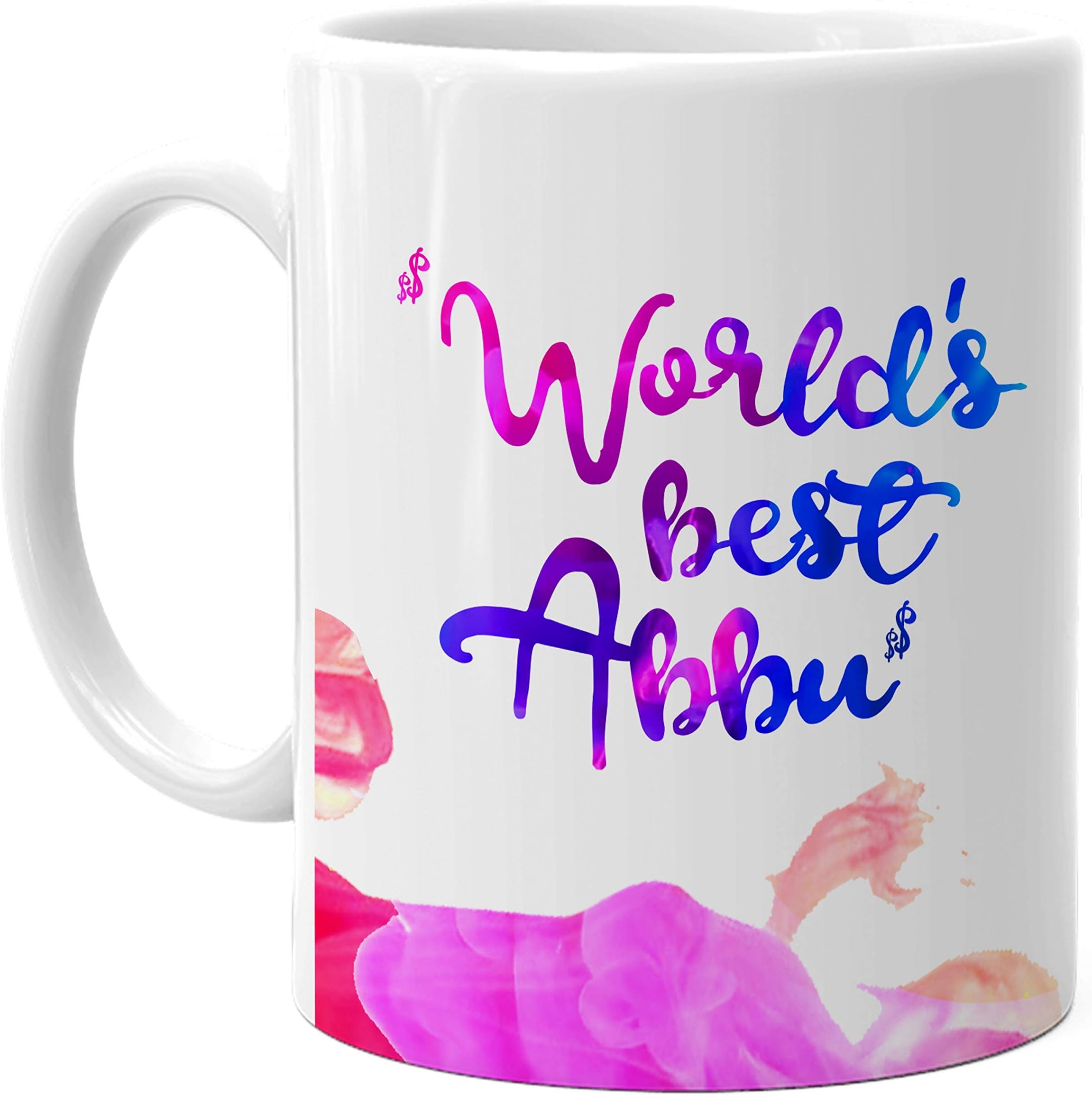 Hot Muggs® Worlds Best Dad Ceramic Mug 315ml, 1 Pc (Worlds Best Abbu Mug)
