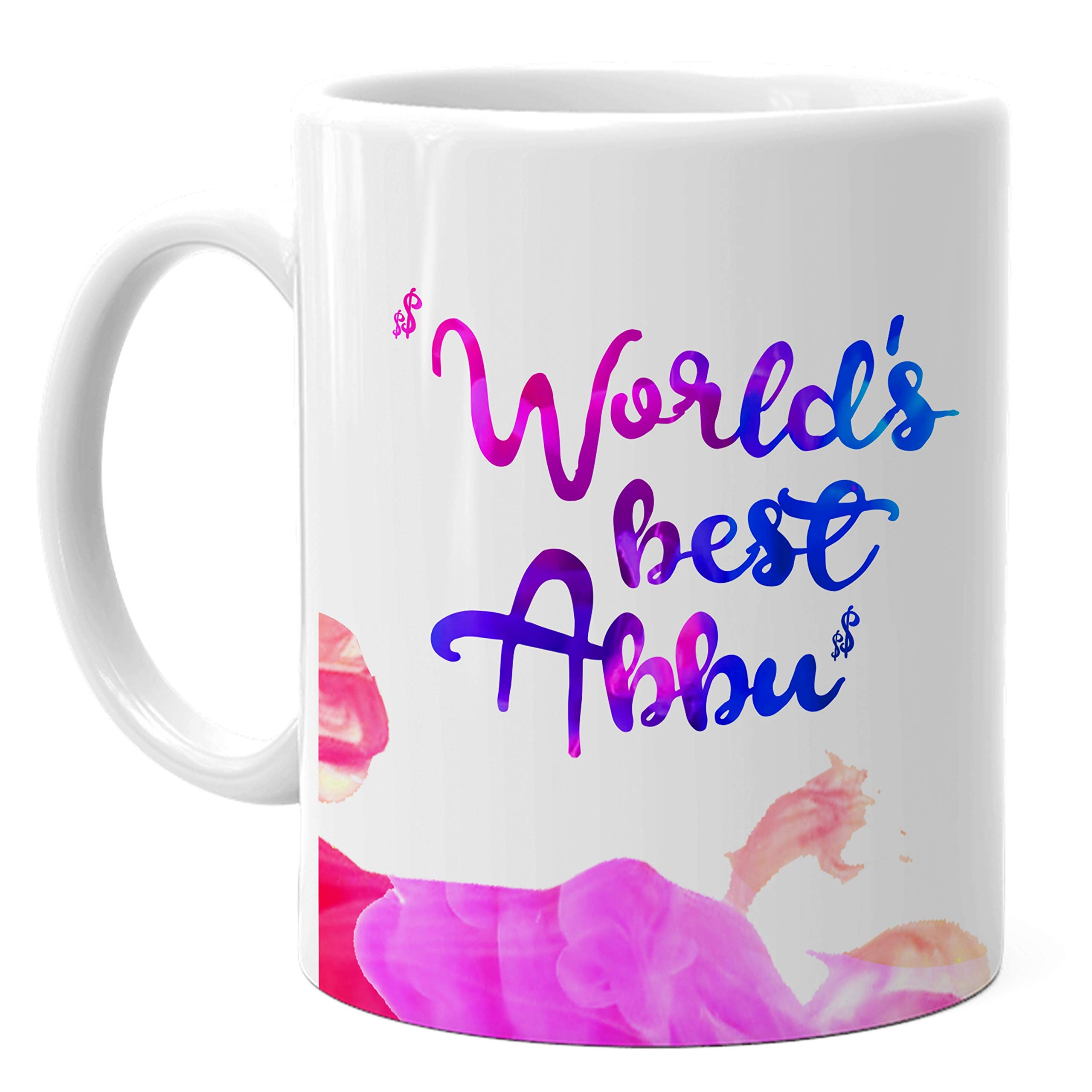 Hot Muggs® Worlds Best Dad Ceramic Mug 315ml, 1 Pc (Worlds Best Abbu Mug)