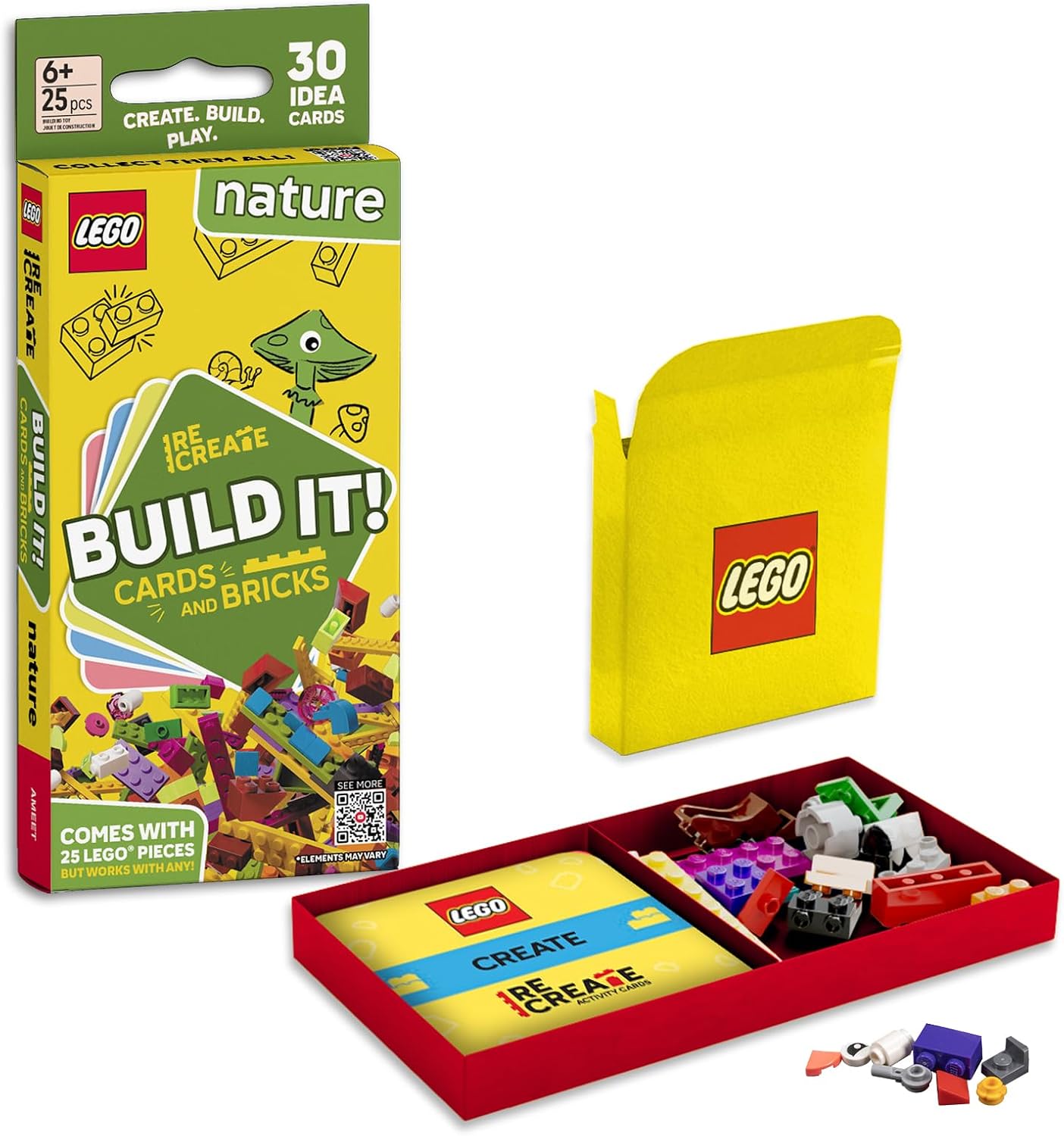LEGO Recreate Activity Cards – Animals | Creative Building Game with 30+ Activity Cards & 25 LEGO Elements | Ages 6+