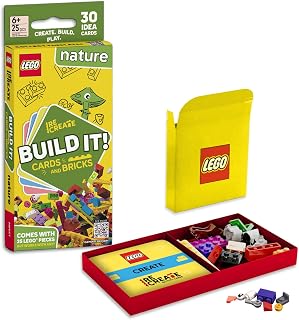 LEGO Recreate Activity Cards – Nature | Creative Building Game with 30+ Activity Cards & 25 LEGO Elements | Ages 6+