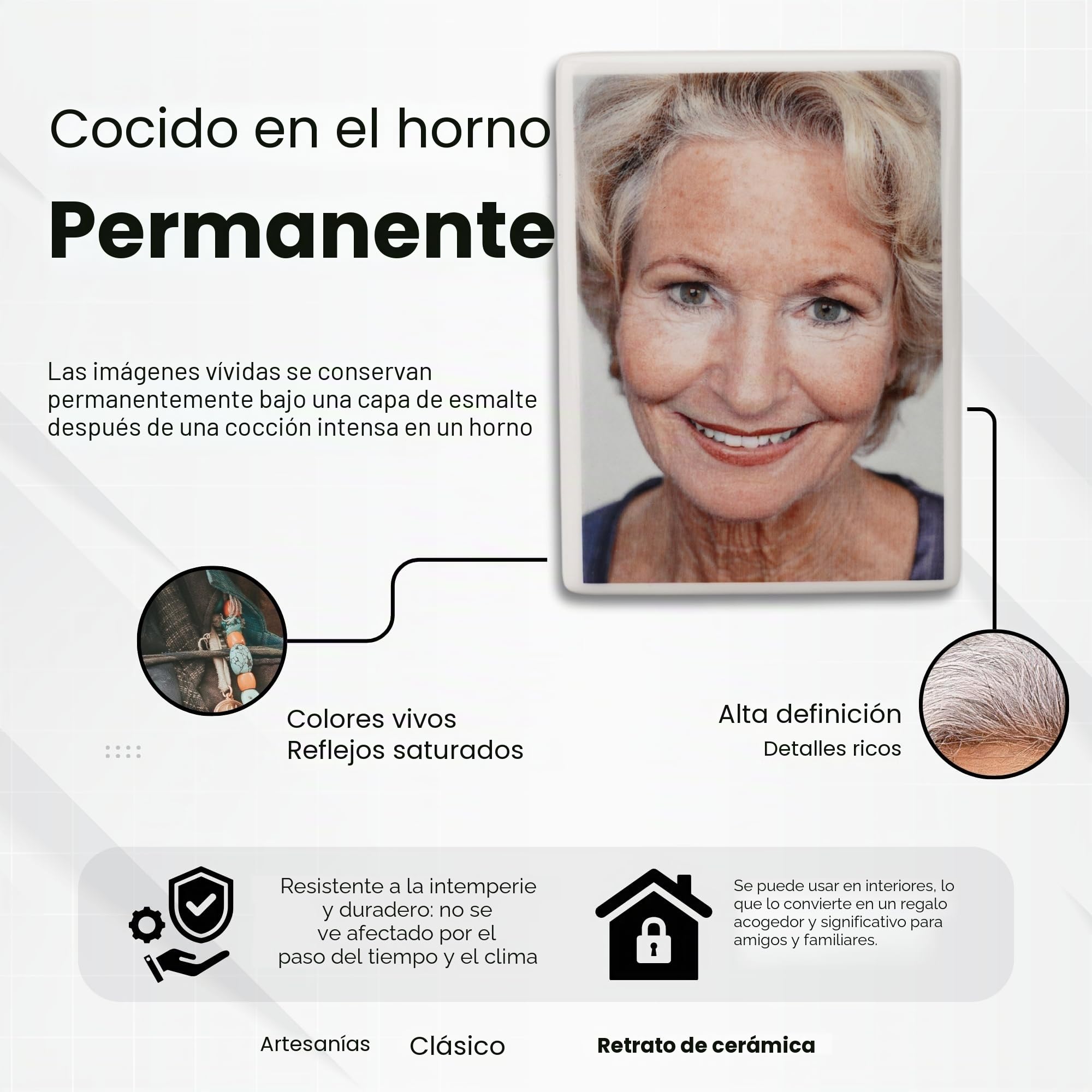 Bethel Placa conmemorativa de piedra de cerámica, resistente al agua y a la decoloración para tumbas, mascotas, exterior o interior (ovalada)