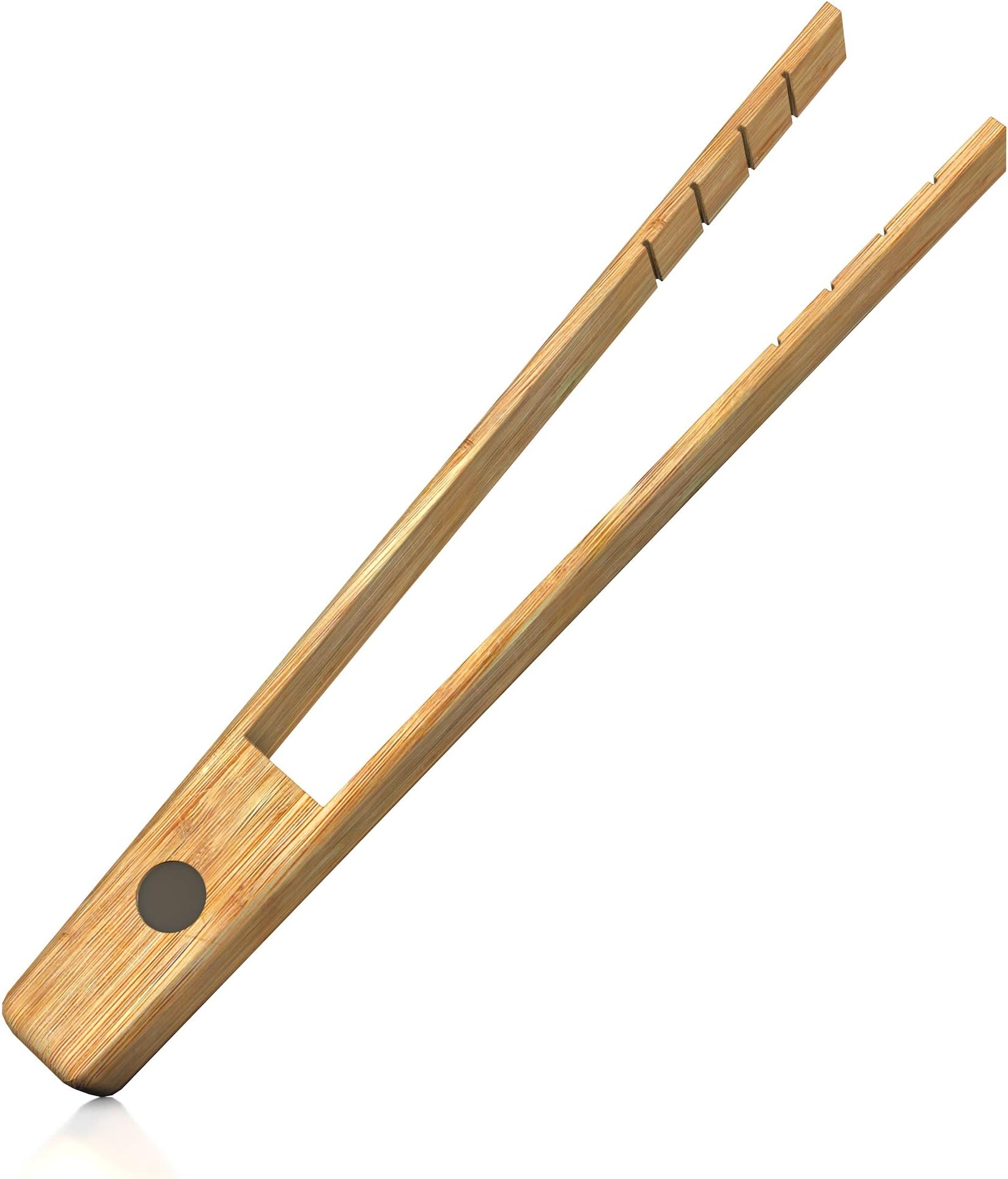 ReNext Bamboo Toast Tongs Wooden Toaster Kitchen Tongs