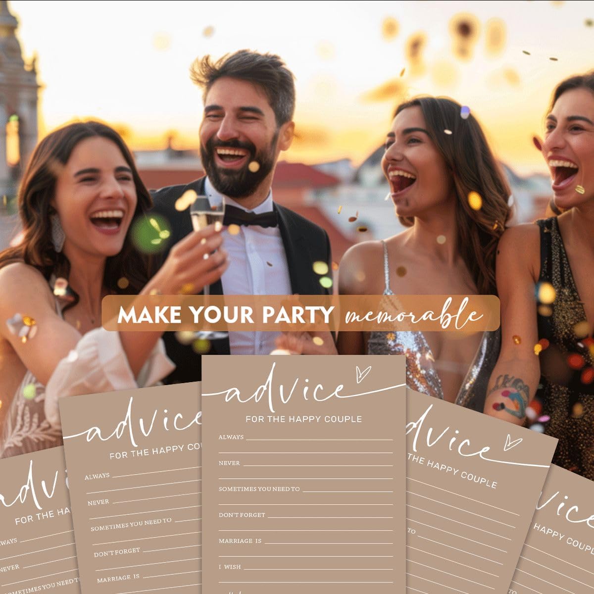 Tarjetas de juegos de despedida de soltera, consejos para la pareja feliz, juegos de despedida de soltera para 25 invitados, fiesta de compromiso, juegos de boda para invitados, suministros