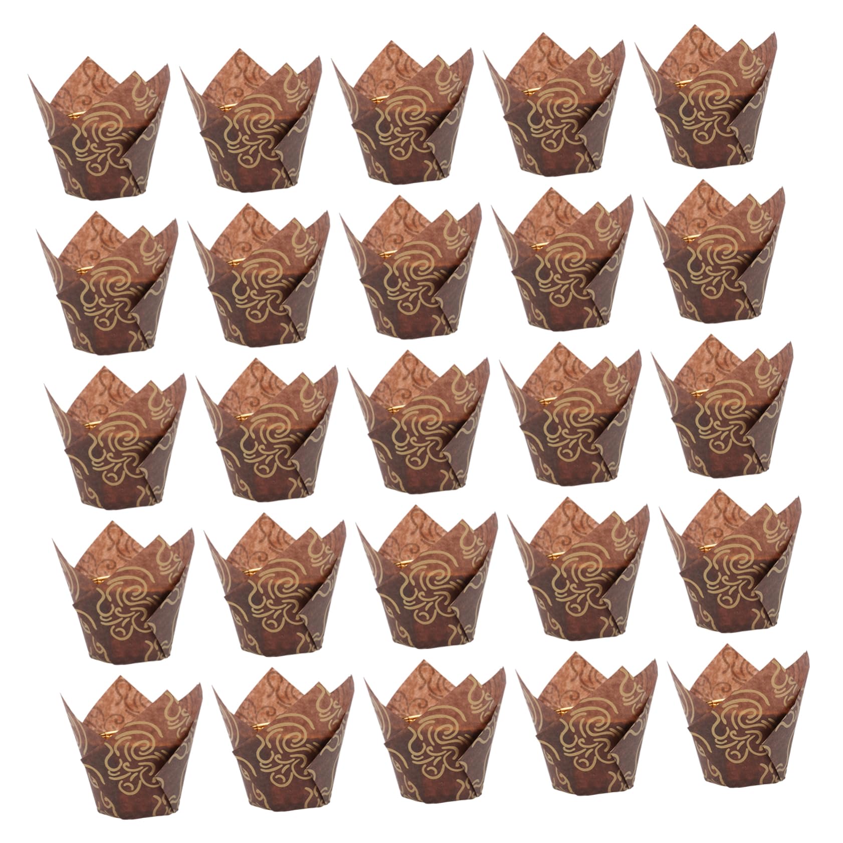 Abaodam 2 Juegos 200 Piezas bandeja de pastel de lata de galletas envoltura de cupcake de cumpleaños cafeteria molde muffins molde para muffins taza de embalaje de pastel familiar