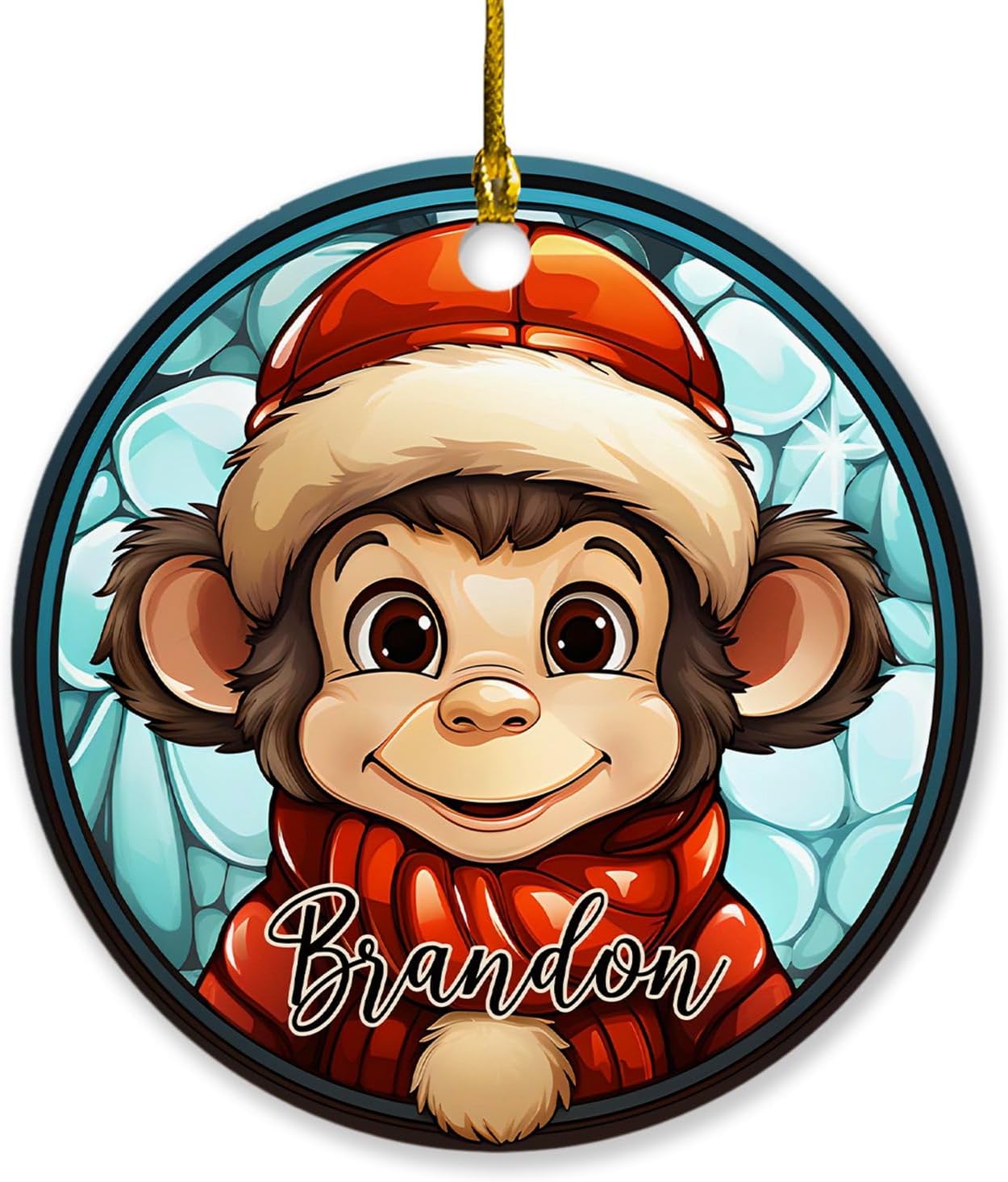 Monkey Ornament Christmas 2023, Customized Monkey Lovers