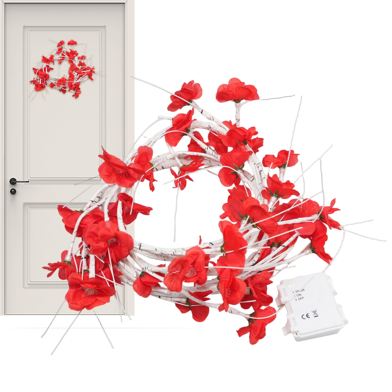 Guirlande lumineuse à fleurs LED pour décoration de chambre - 8