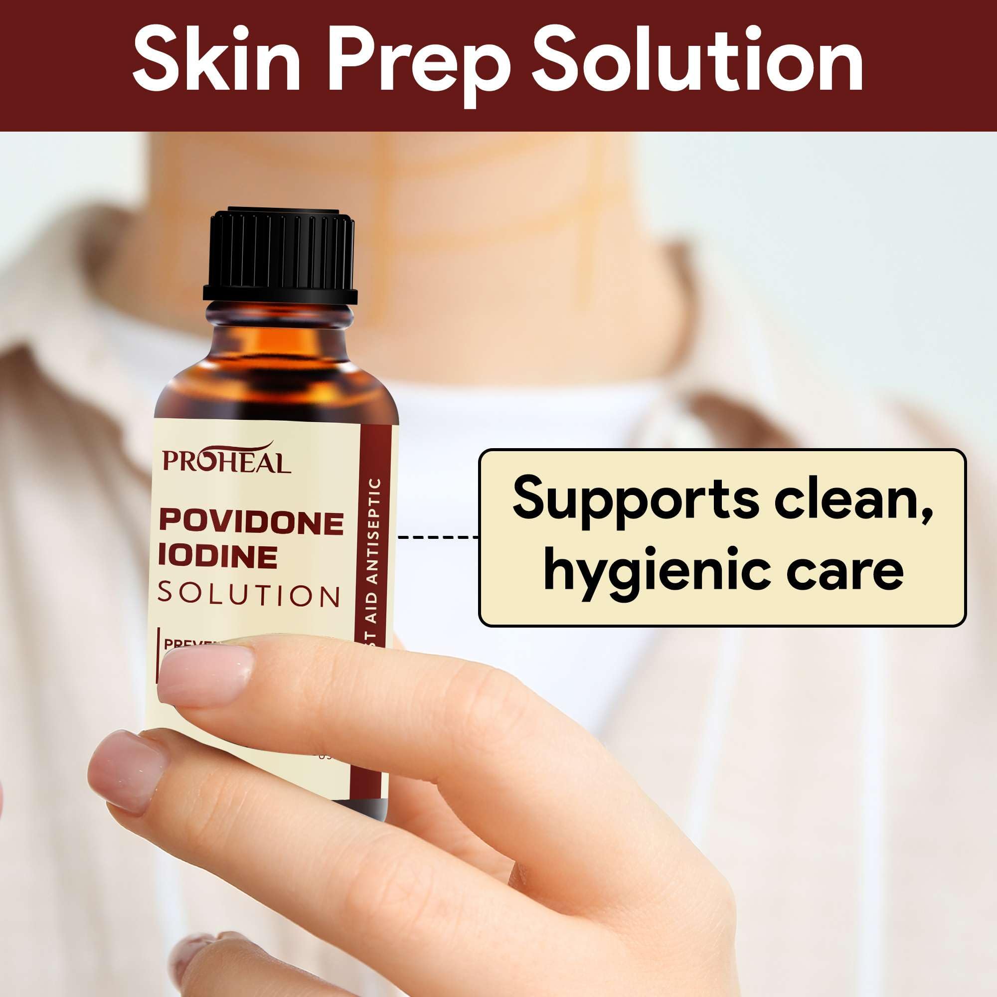 Povidone Iodine Solution 10% - 4oz Iodine Liquid for Preventing Infection — Amazon image 4
