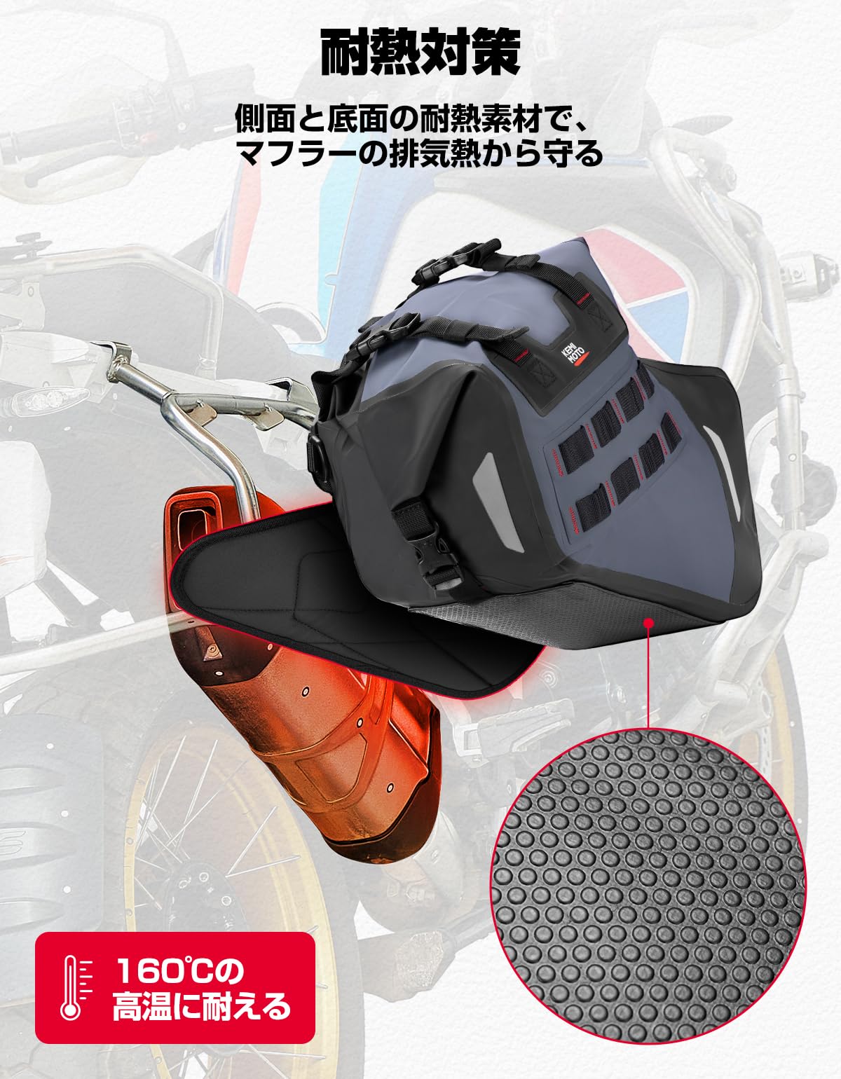 Amazon | KEMIMOTO バイク サイドバッグ 左右セット バイクバッグ 30L 