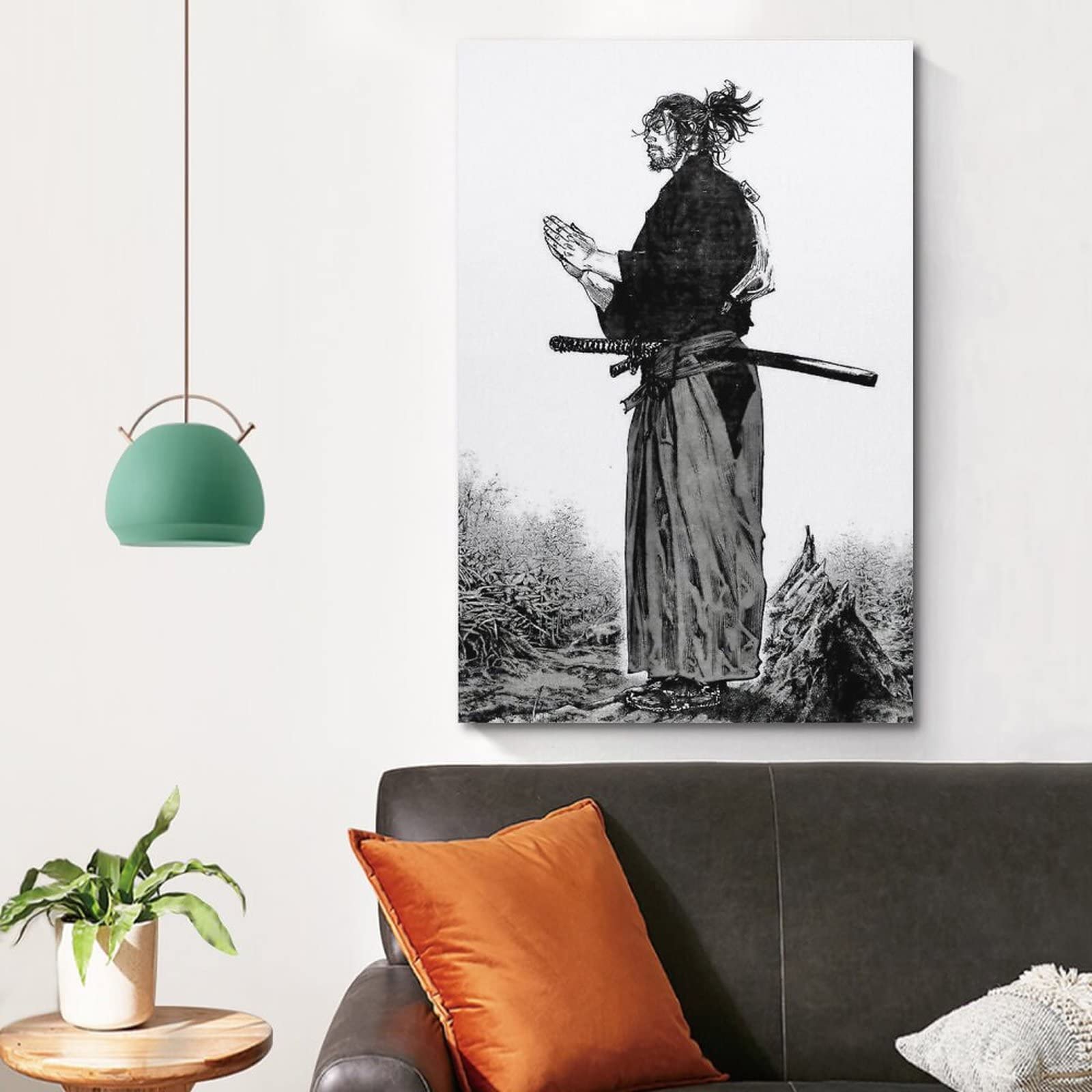 Amazon.com: NJYXART Japanese Samurai Wall Art - Lone Ronin Warrior