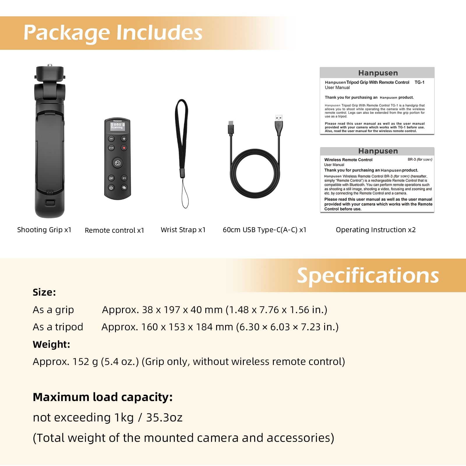Kompatibel mit Sony Kameras Stativ - Mini-Stativ mit aufladbarer Fernbedienung mit Focus Zoom für Sony ZV-E10/ZV-E1/ZV-1/ZV-1F/RX100VII/RX0 II/A6700/A6400/A6600/A7III/FX3 - Ideal für Vlogging, Schwarz