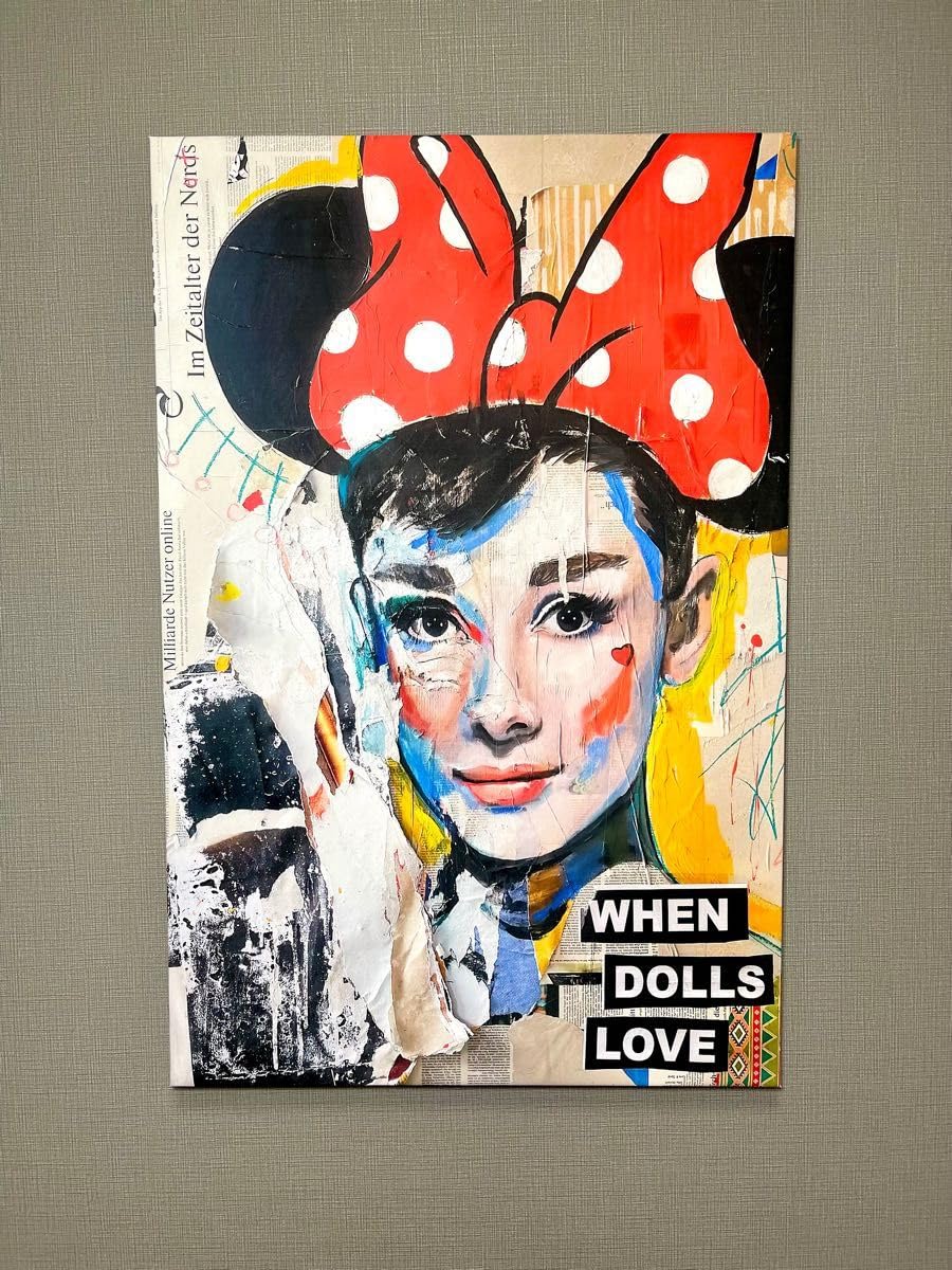 Amazon.co.jp: 木枠付きキャンバスアート ブランドアートポスター  