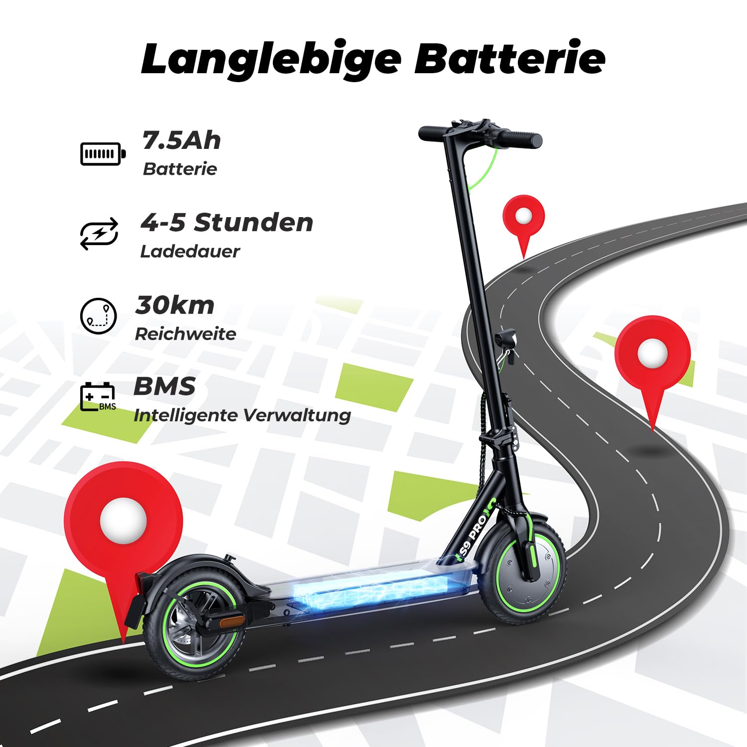 isinwheel S9pro - Scooter E Unisex Adulto