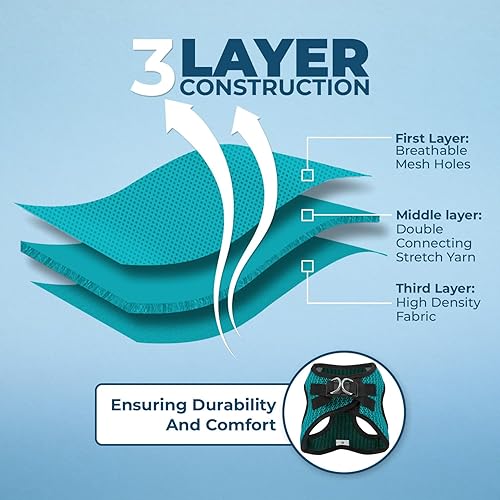 Vista 53 de Best Pet Supplies Voyager Step-in Air - Arnés de malla para todo tipo de clima, reflectante, antitirones, para perro y gato pequeño y mediano, Arnés