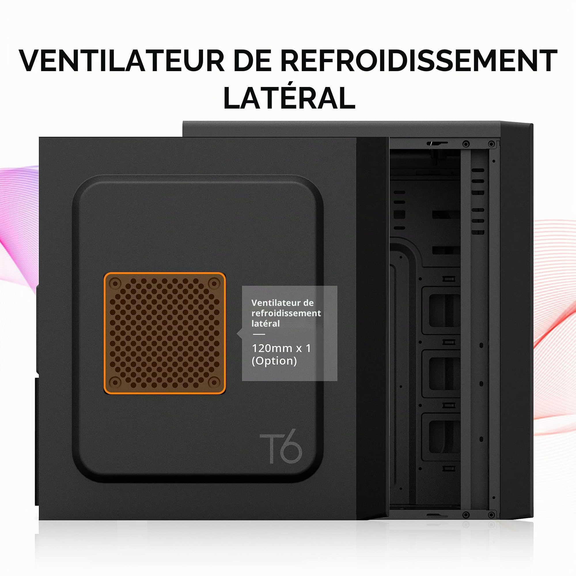 Zalman T6 unité Centrale Midi Tower Noir