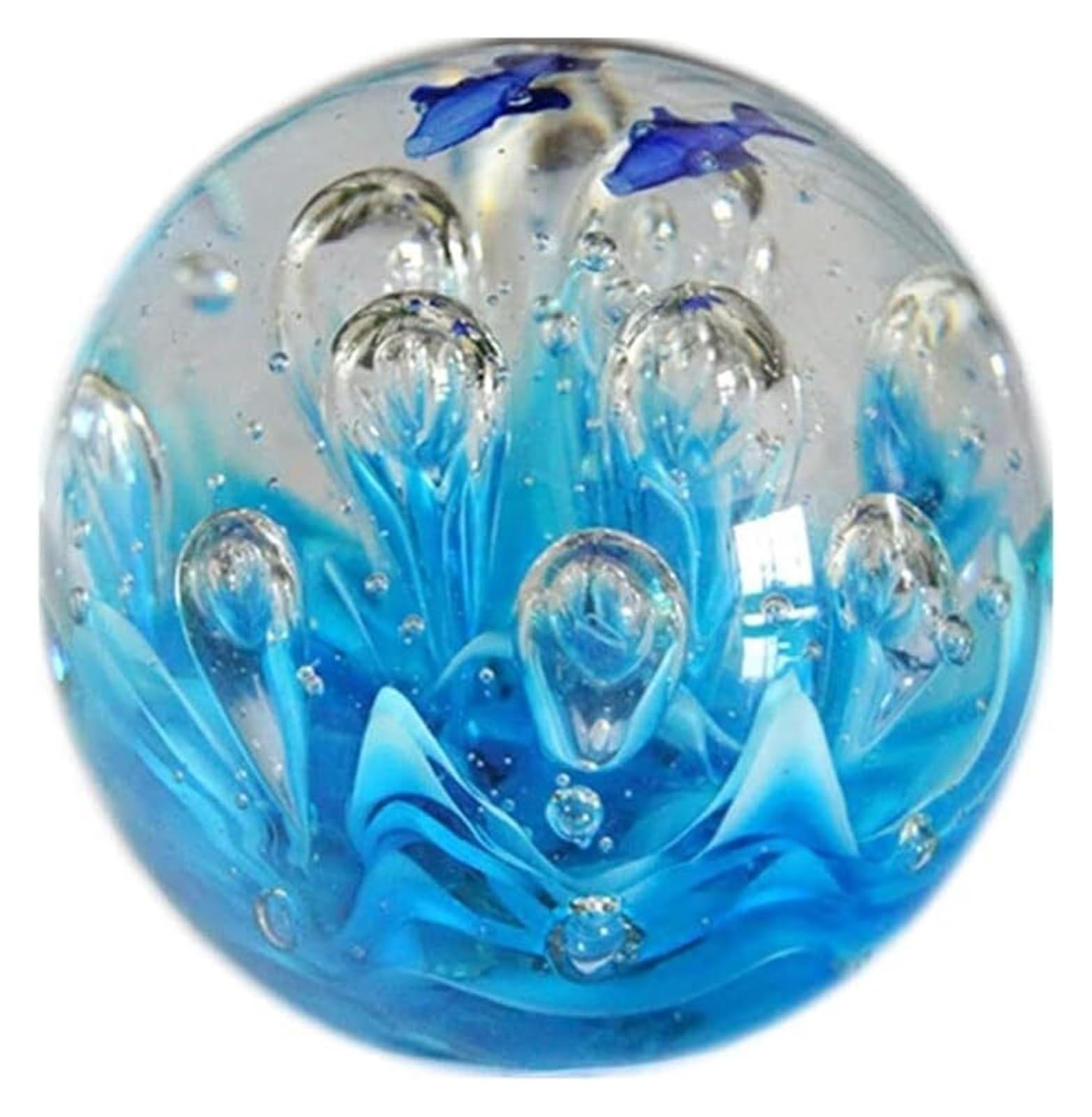WEITINGKKK Crystal ball fortune teller accessories, Modern Ocean Pattern Desktop Decoration Beautiful Hotel Living Room Entrance Study Room Home Decoration Crystal Gazing Ball