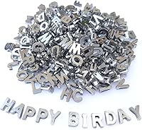 300 Pieces 9x12mm Big Large Alphabet Letter Beads A-Z Mixed Plastic Shape Loose Beads for Jewelry Making Bracelets Necklaces Key Chains (Silvery)