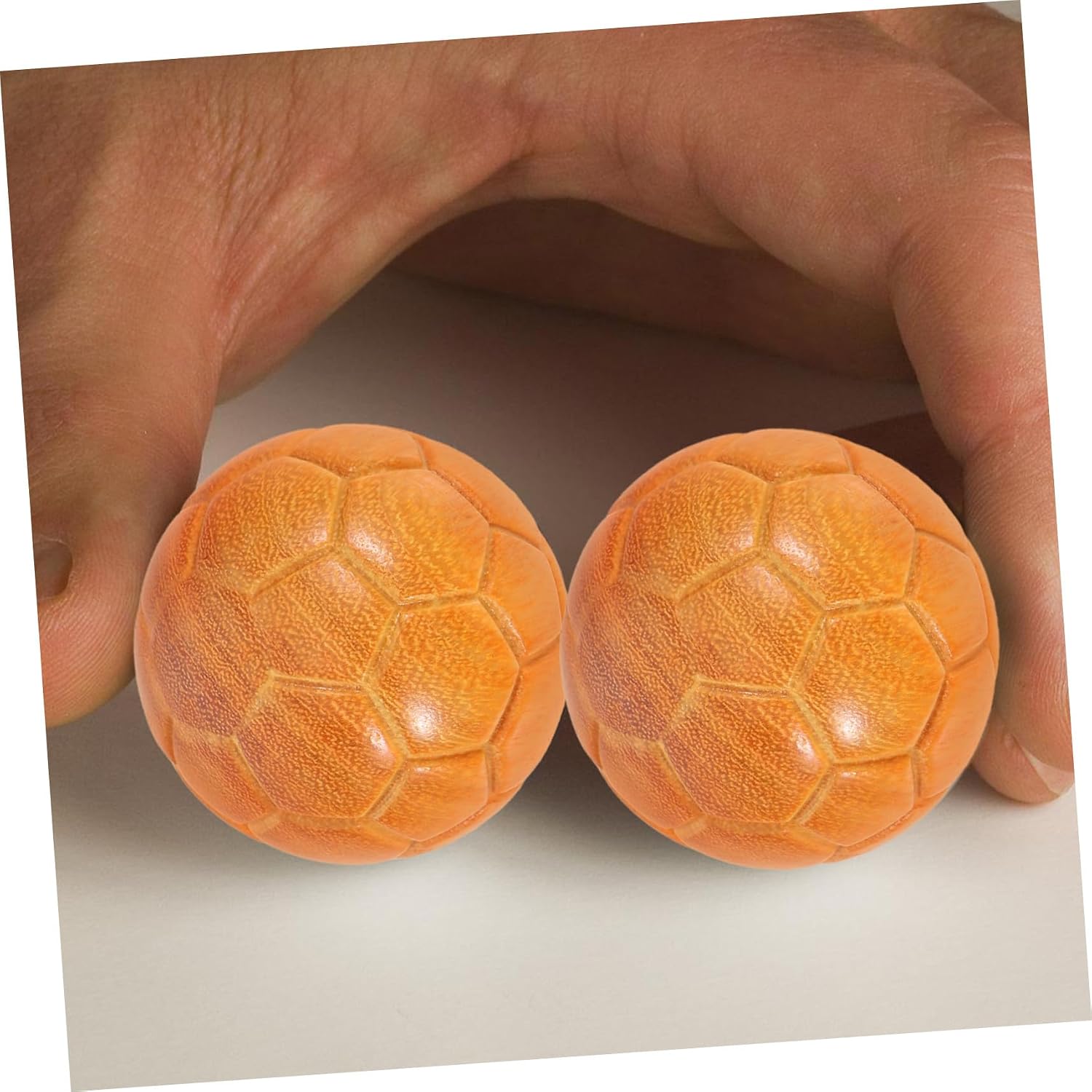 2pcs Soccer Themed Hand Balls Football Grip Tools for Hand Therapy Daily Relaxation Meditation Portable Exercise Equipment for All Settings