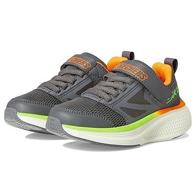 SKECHERS KIDS Go Run Elevate 2.0 Find My 404050L (Little Kid/Big Kid) Boys Shoes Charcoal
